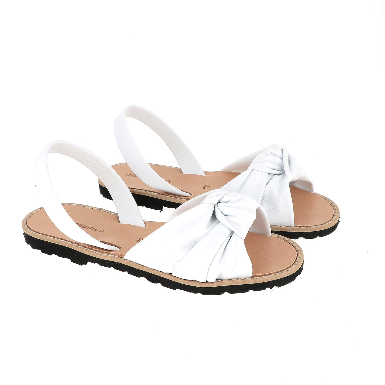 Avarca Bahia Cuir Blanco