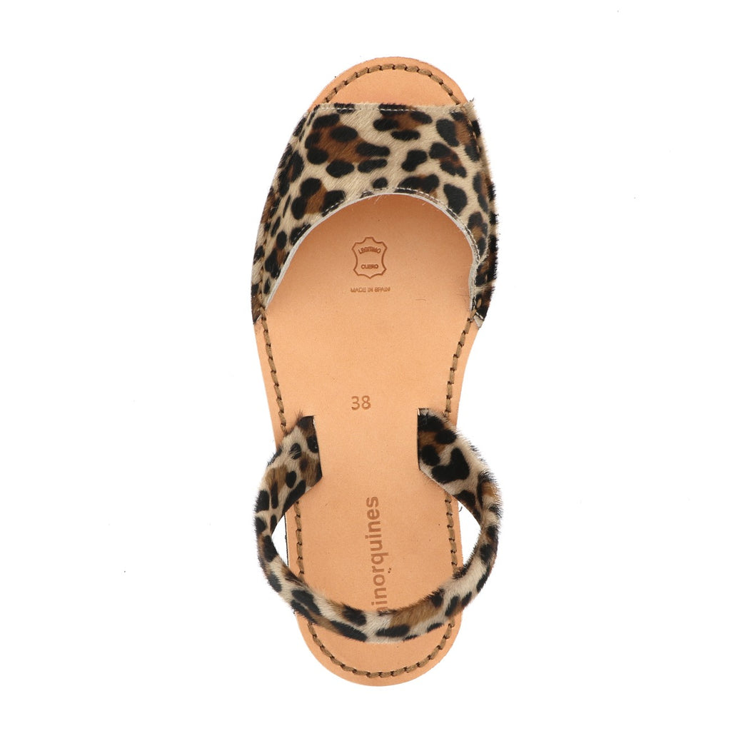 Avarca Caleta Leopard Leather