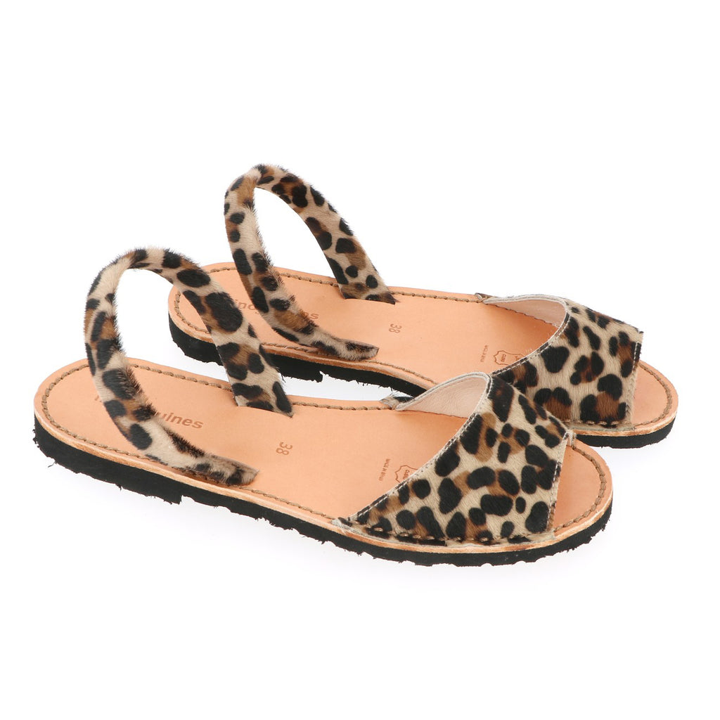 Avarca Caleta Leopard Leather