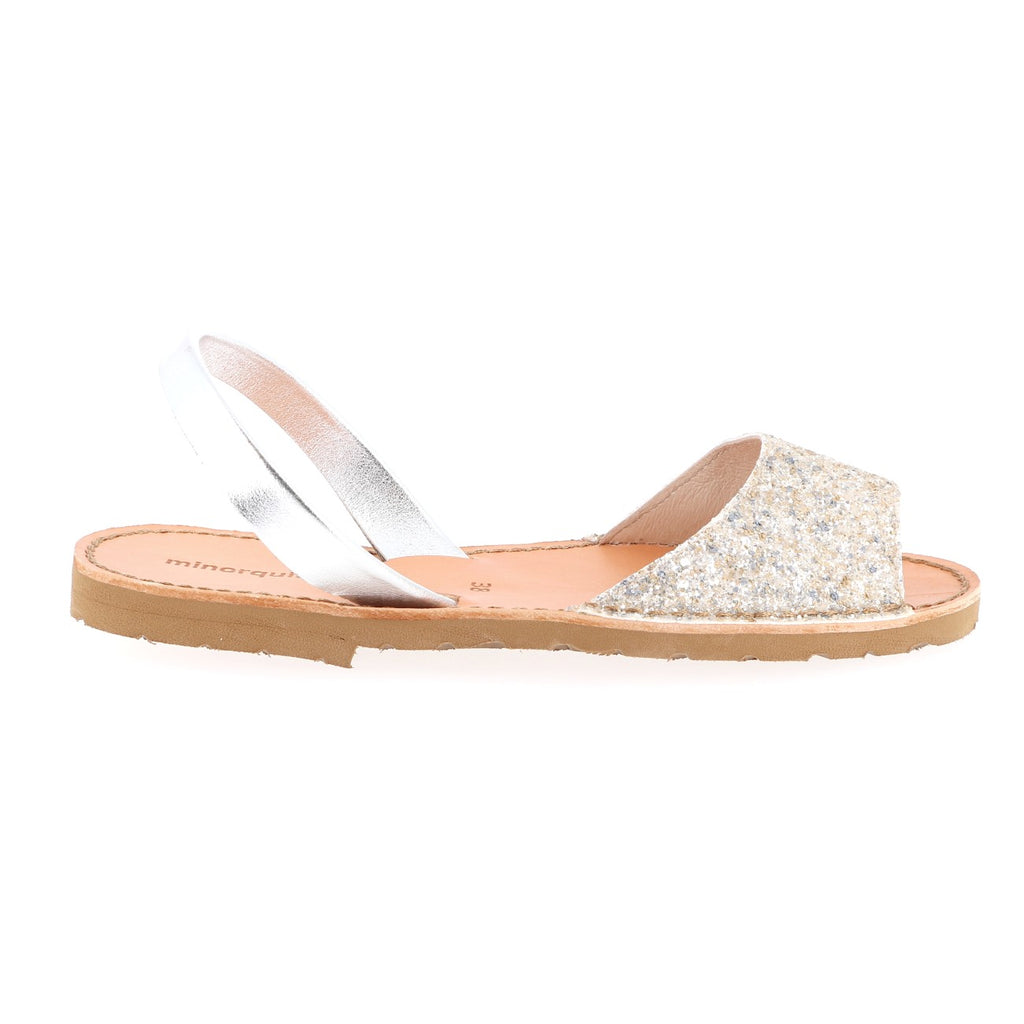 Avarca Caleta Paillettes Taupe