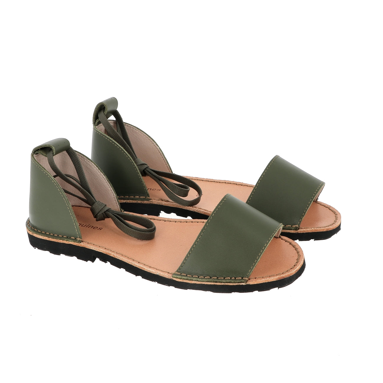 Avarca Deia Cuir Army