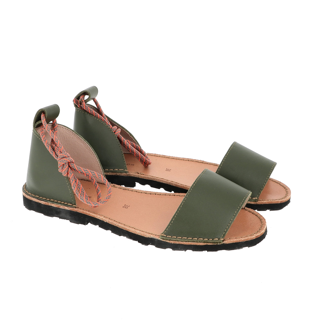 Avarca Deia Cuir Army