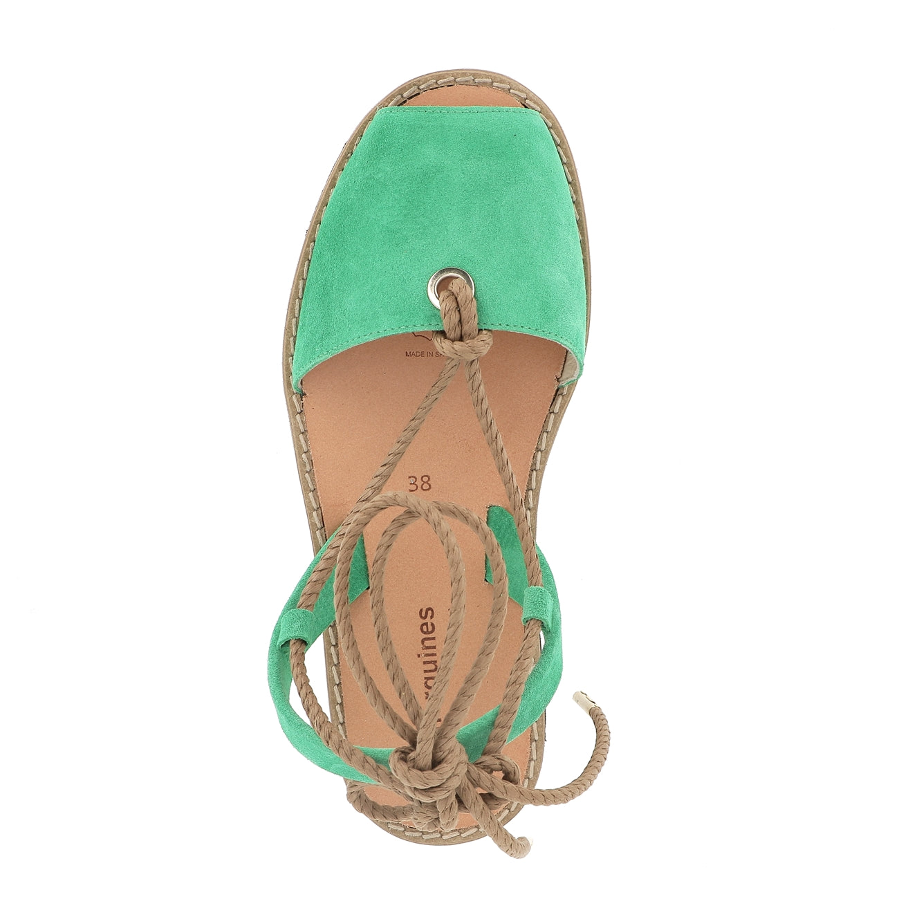 Avarca Formentera Velours Emeraude