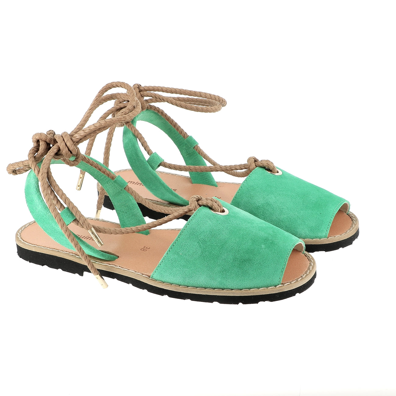 Avarca Formentera Velours Emeraude