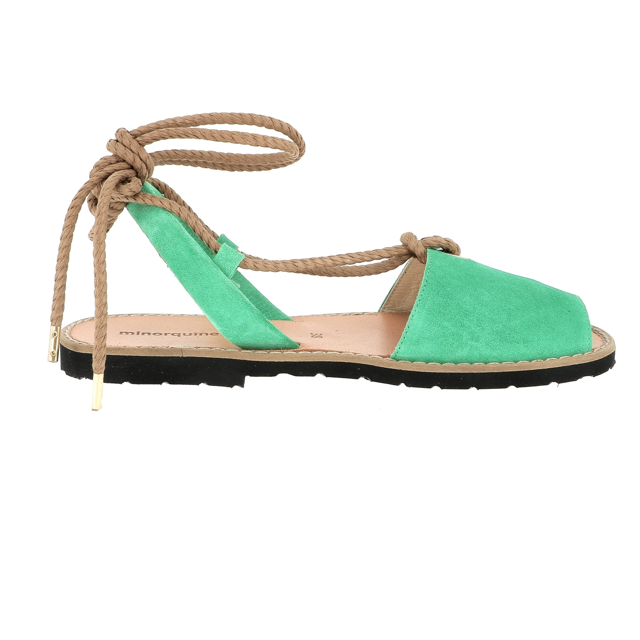 Avarca Formentera Velours Emeraude