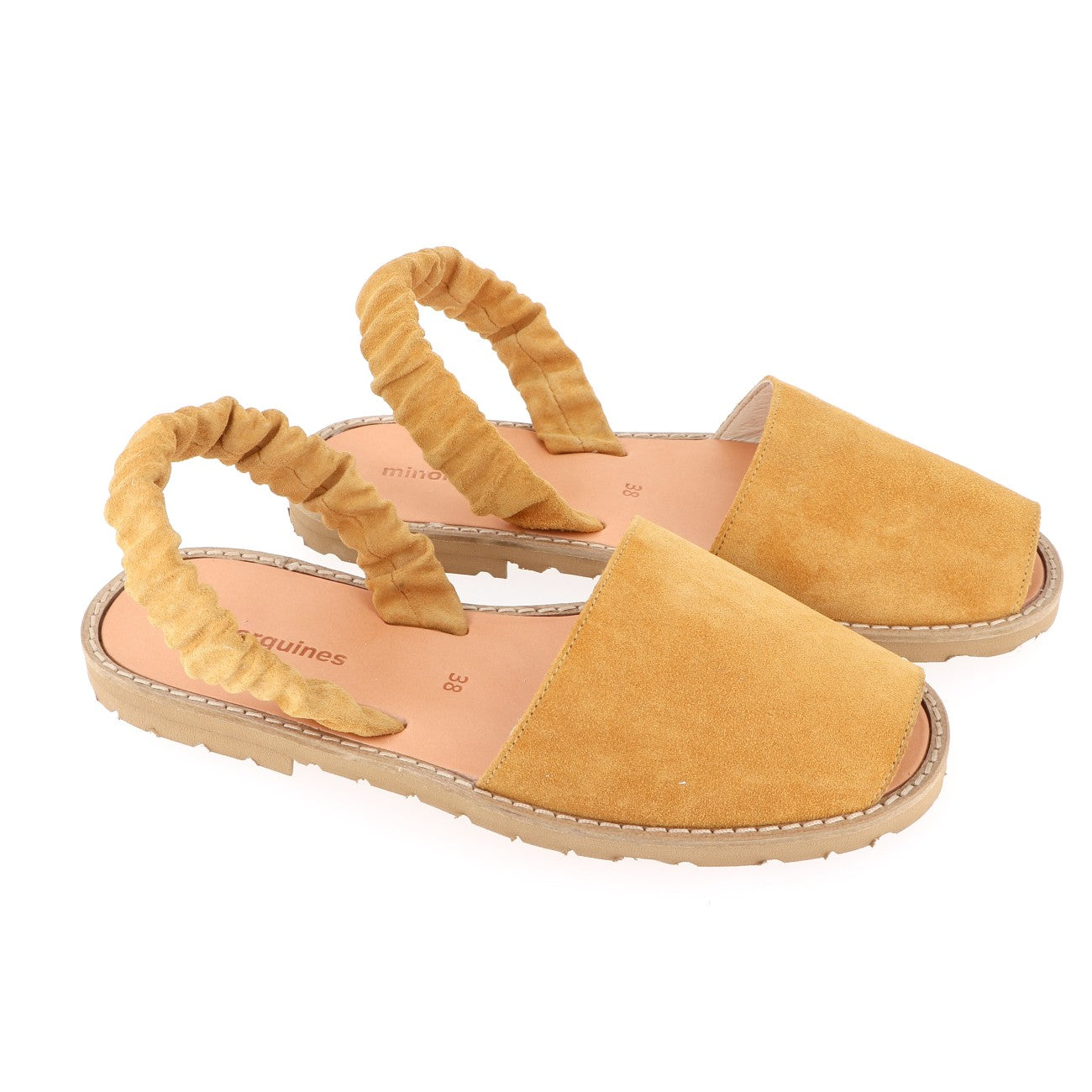 Avarca Fruncia Velours Safran