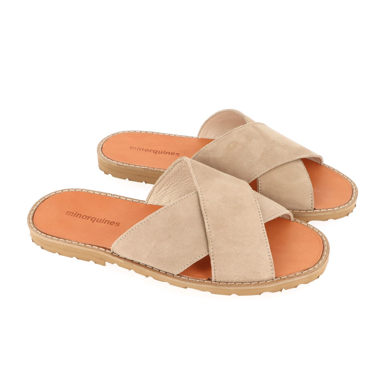 Avarca Mule Daim Taupe