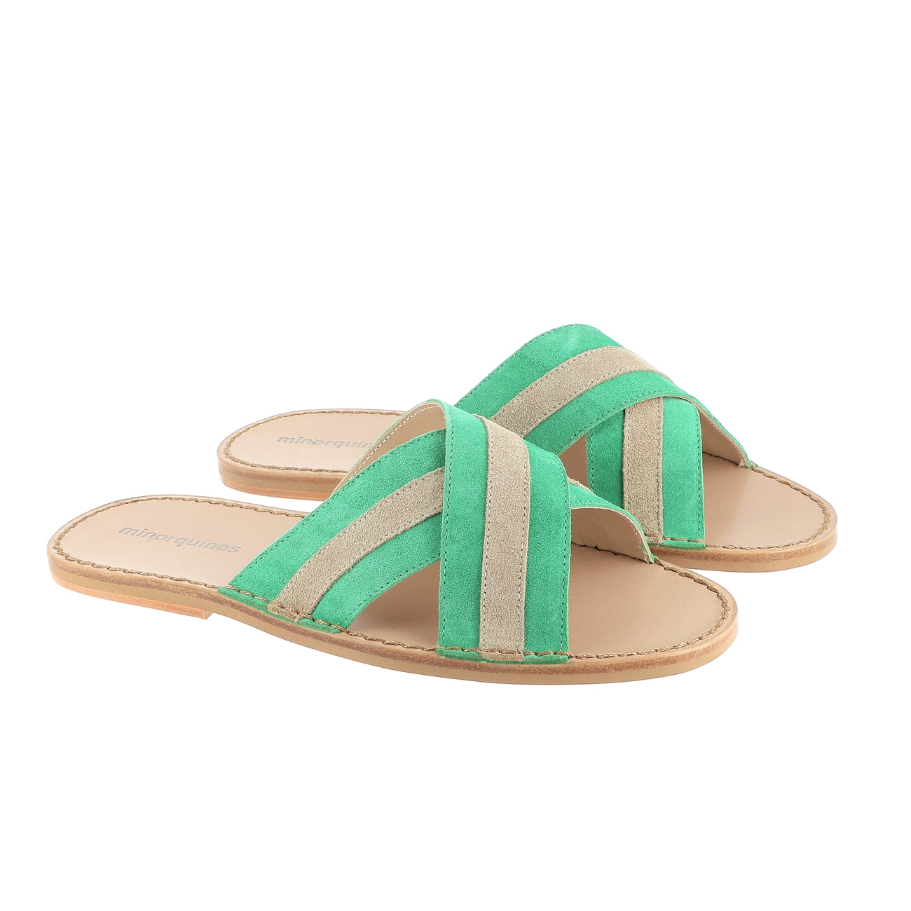 Avarca Neo Mule Puntera Terciopelo Esmeralda