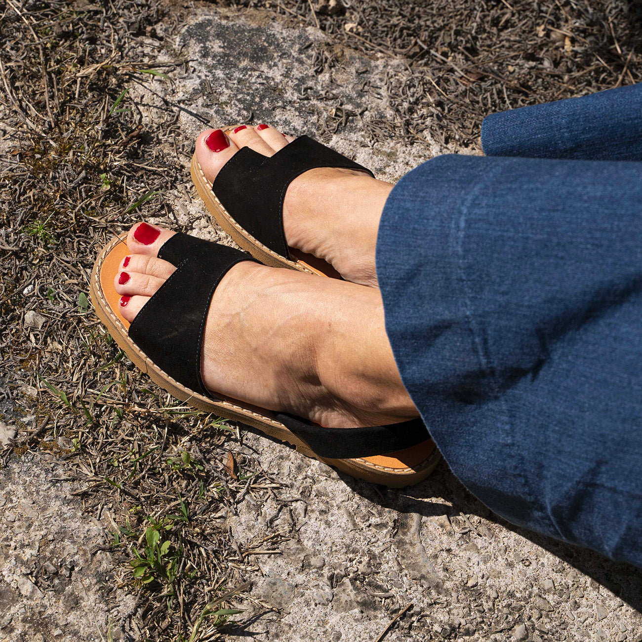 Avarca Petra Daim Negro