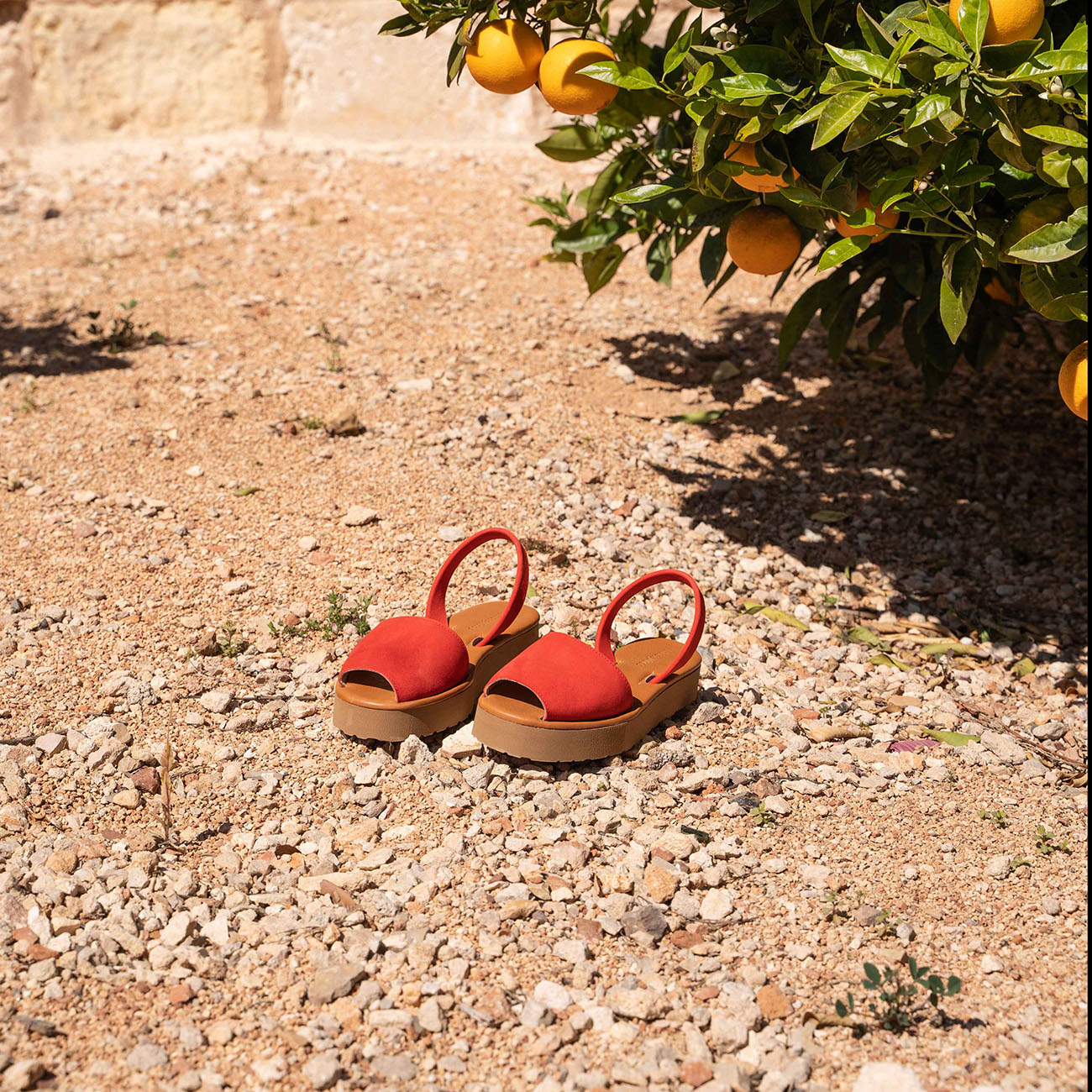 Avarca Platja Plateforme Daim Lips