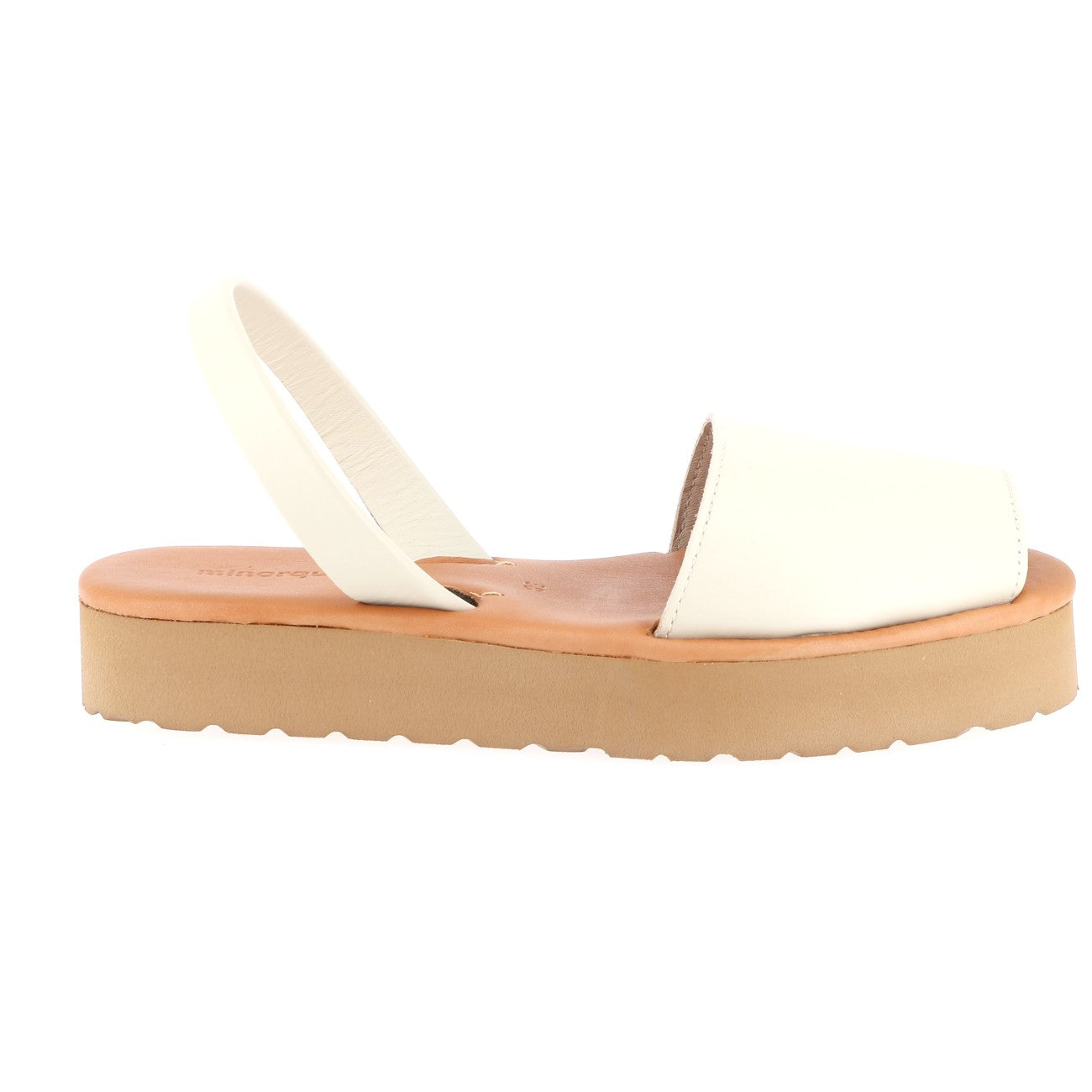 Avarca Platja Platform Leather Salinas