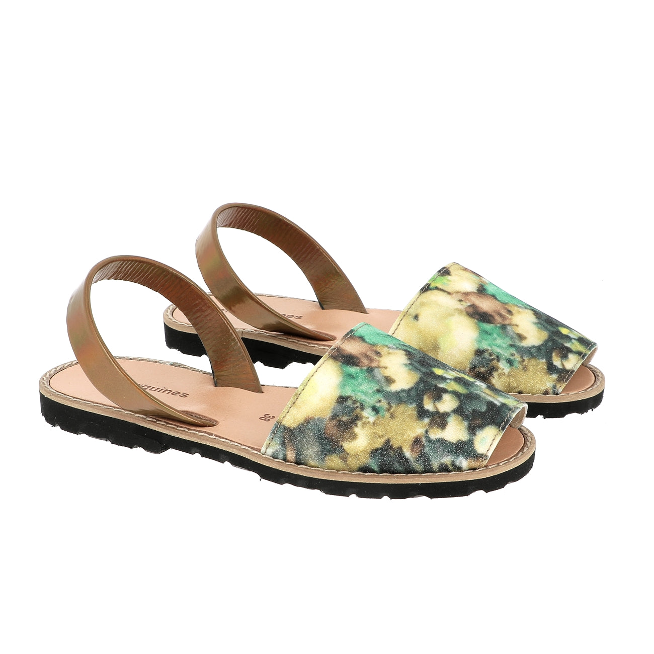Avarca Flores Marrones