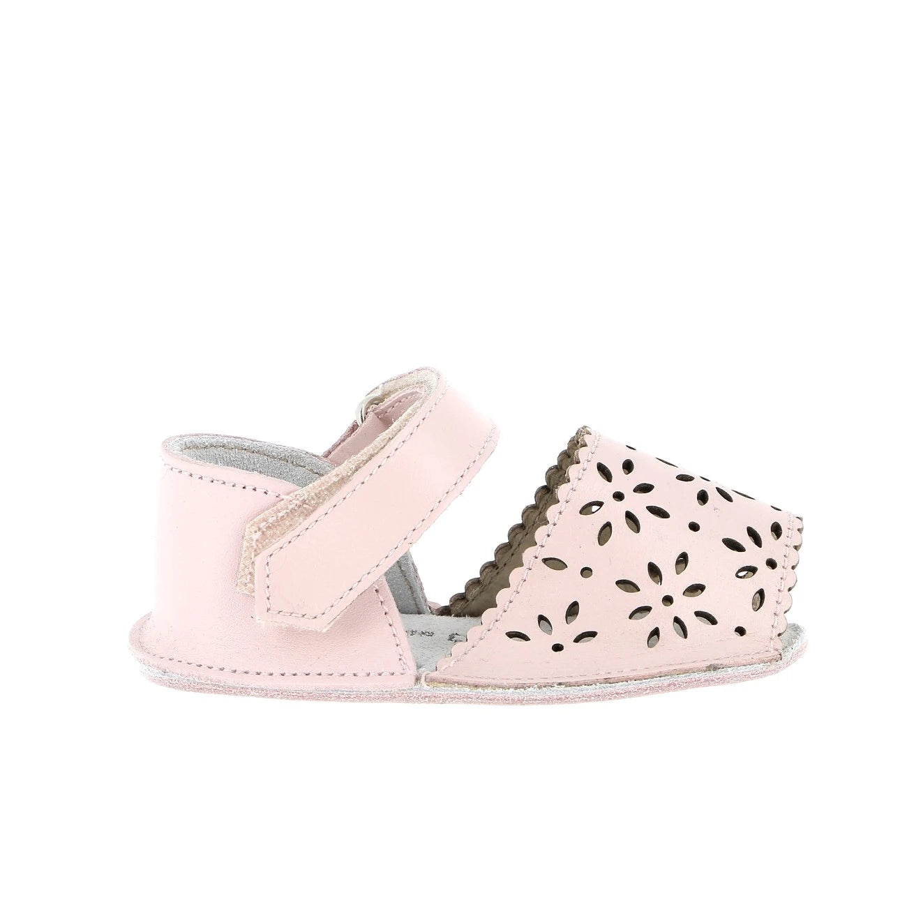 Frailera Baby Cuir Perforé Fleur Pink