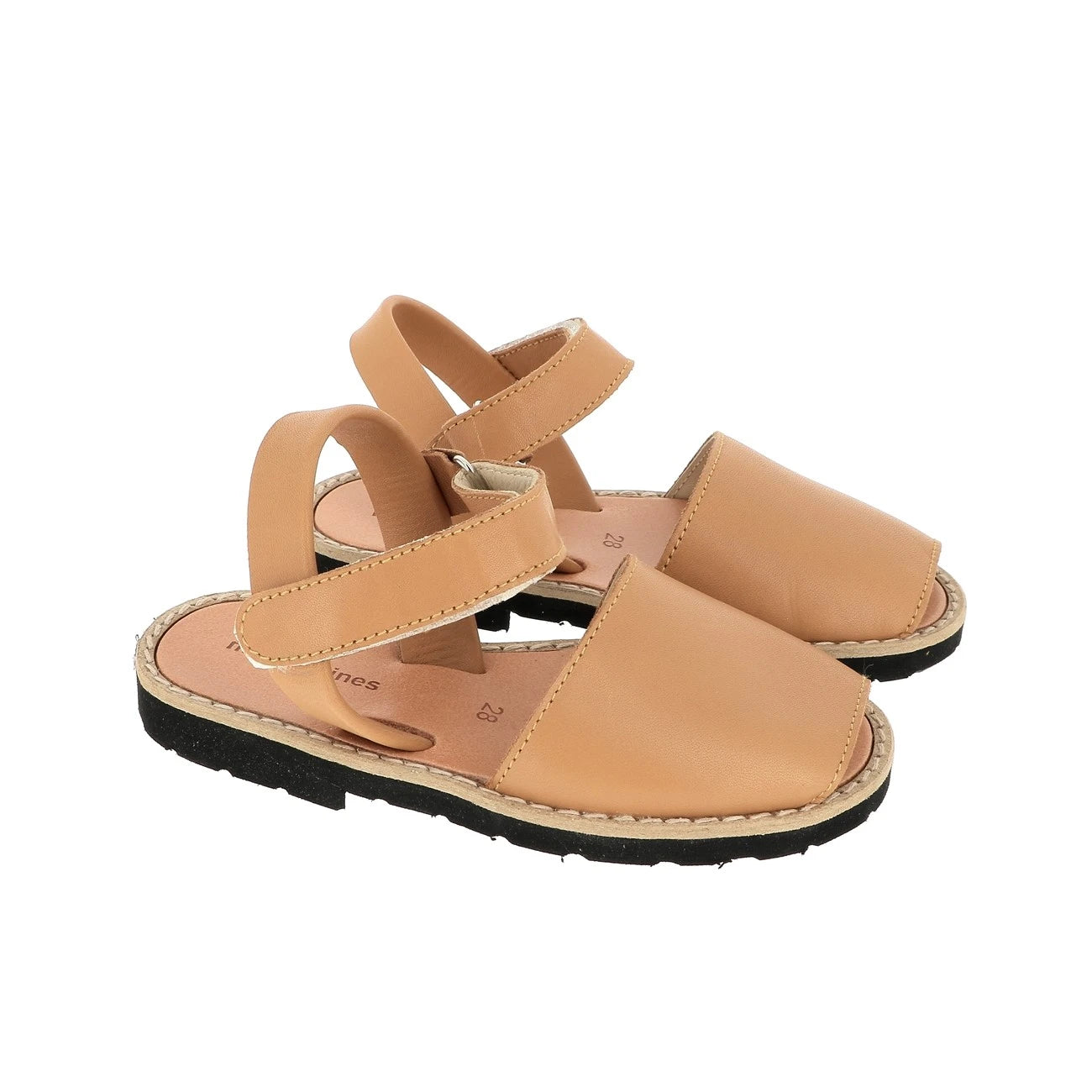 Avarca Velcro Cuero Natural