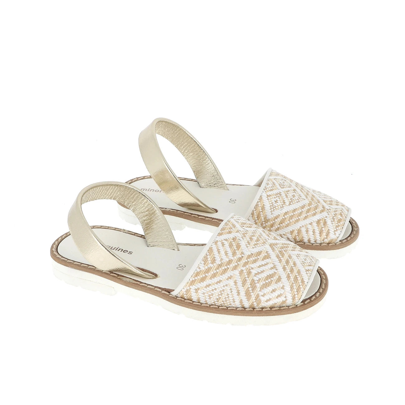 Avarca Rafia Blanco Fiesta Blanca
