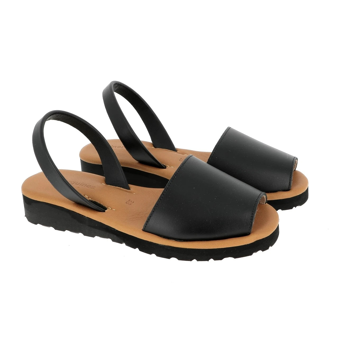 Avarca Platja Cuir Negro