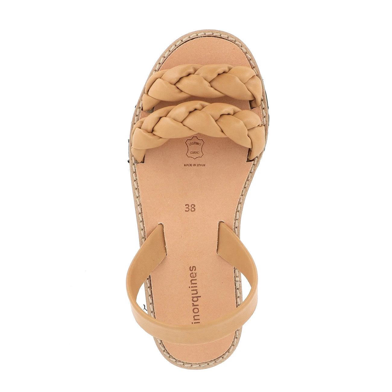 Avarca Cabrera Cuir Naturel