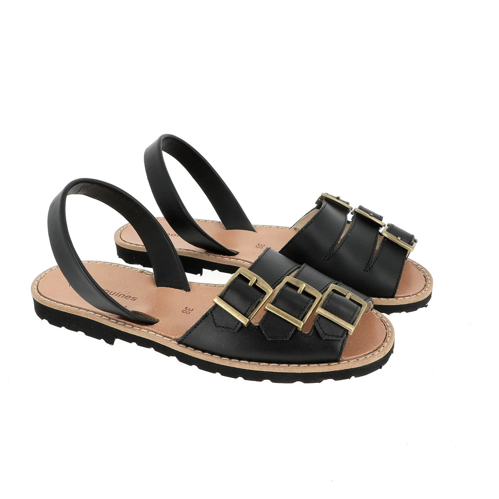 Avarca Zamora Cuir Negro