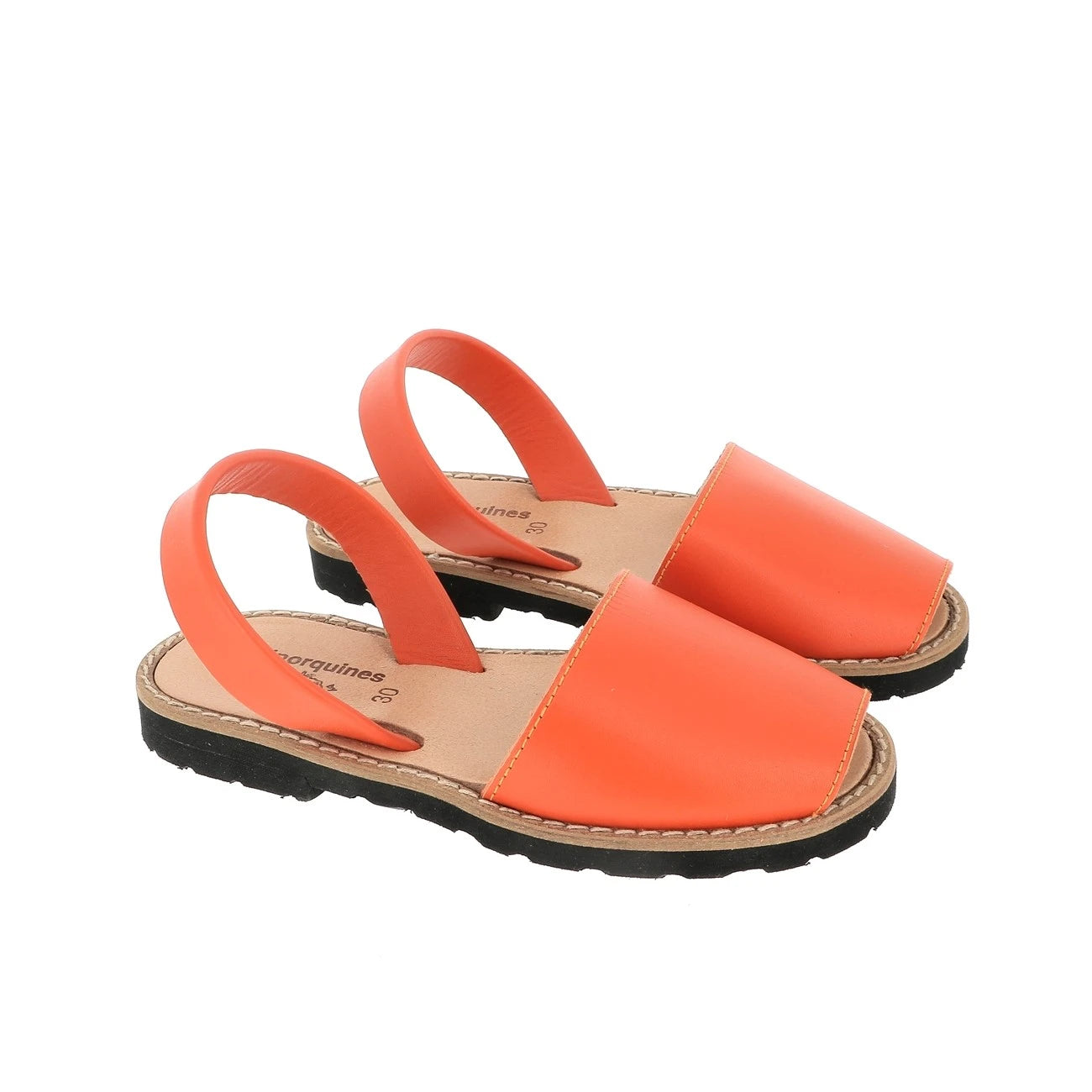 Avarca de Cuero Naranja