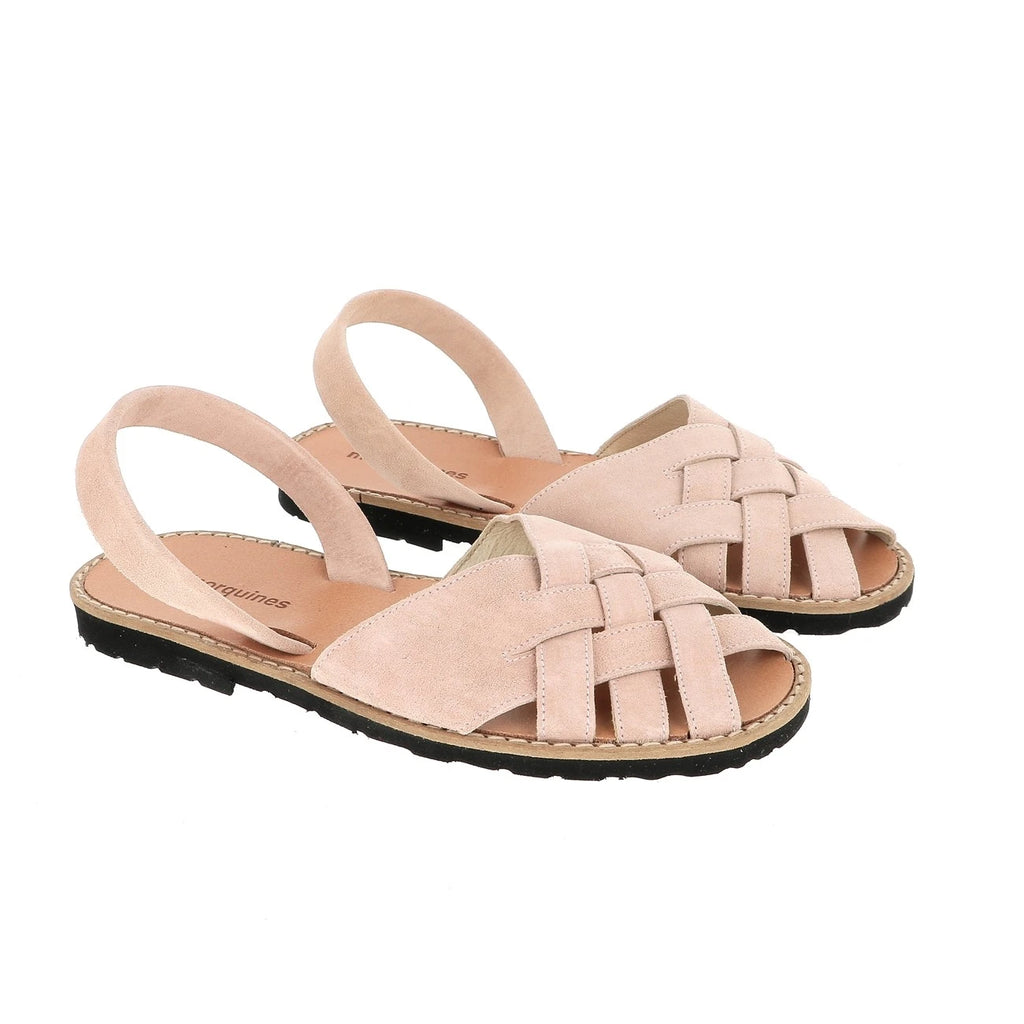 Avarca Compostela Terciopelo Rosa