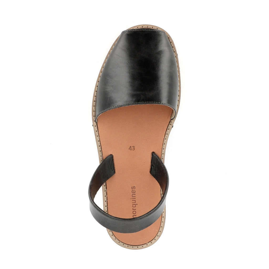 Avarca Cuir Vintage Dark Grey Homme
