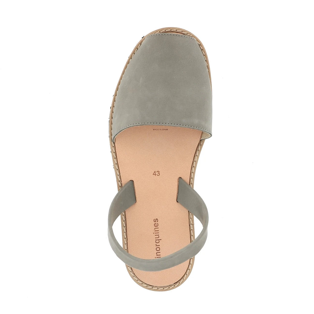 Avarca Nubuck Gris Oscuro Hombre