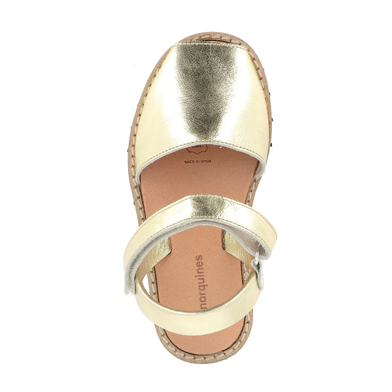 Avarca Velcro Metal Oro