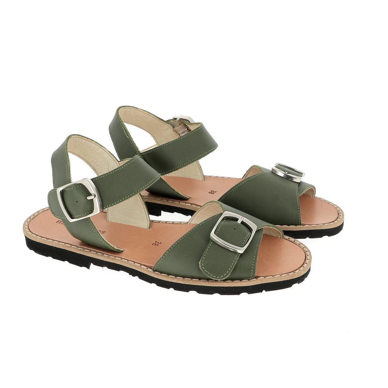 Avarca Boucle Cuir Army