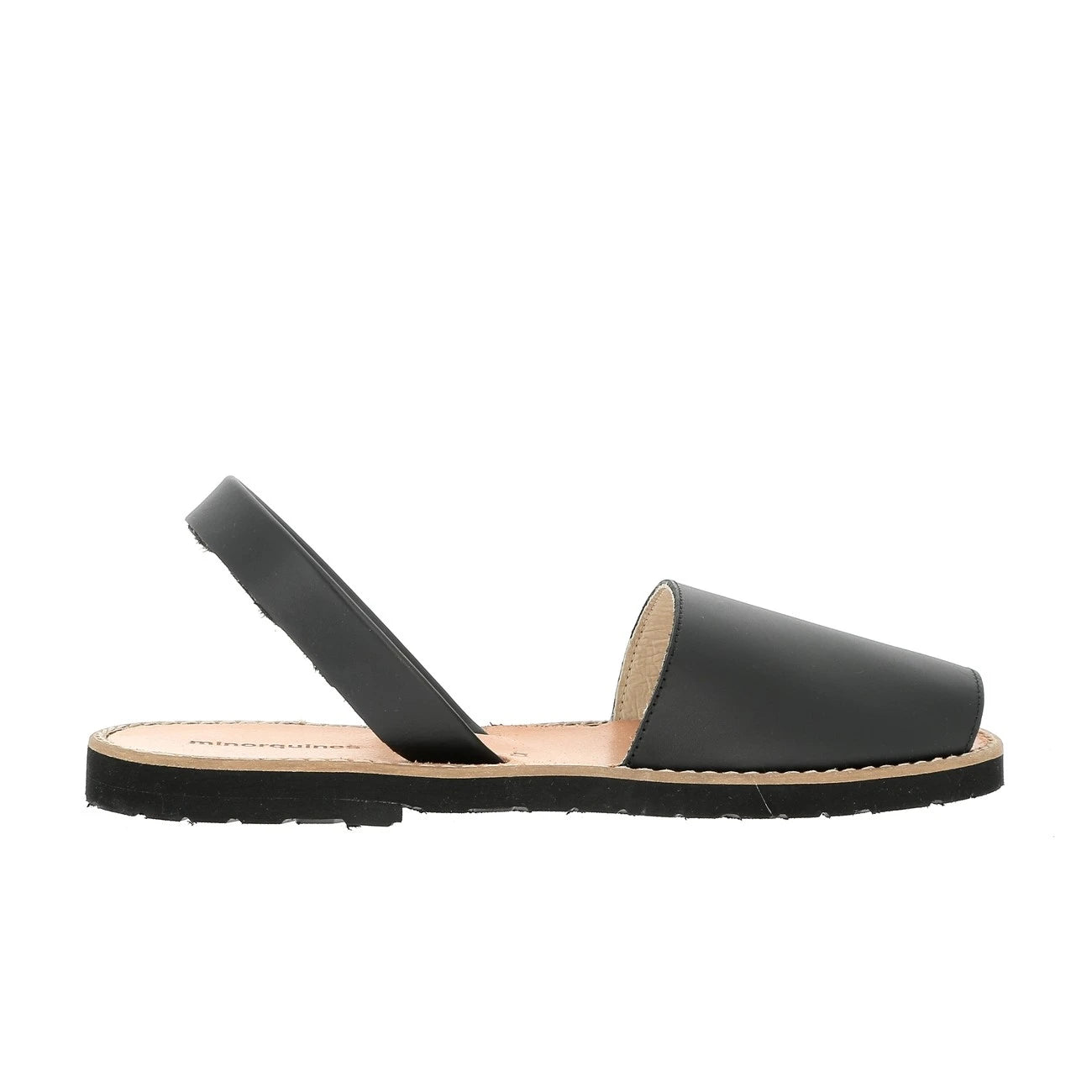 Avarca Cuir Negro Homme