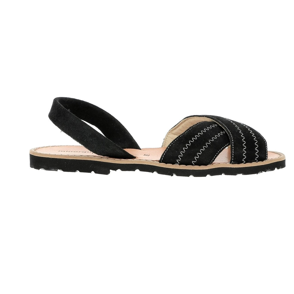 Avarca Berlín Terciopelo Negro