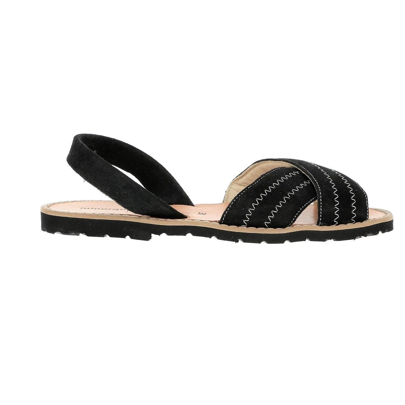 Avarca Berlín Terciopelo Negro