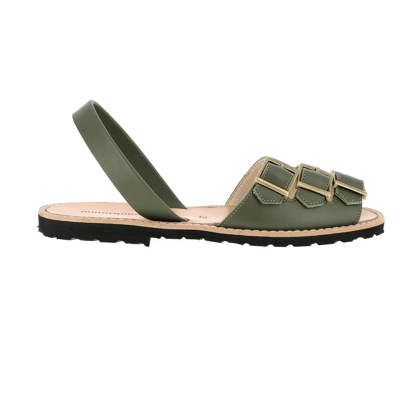 Avarca Zamora Cuero Verde Militar