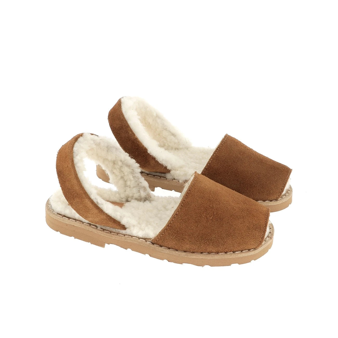 Avarca Mouton Merinos Marron