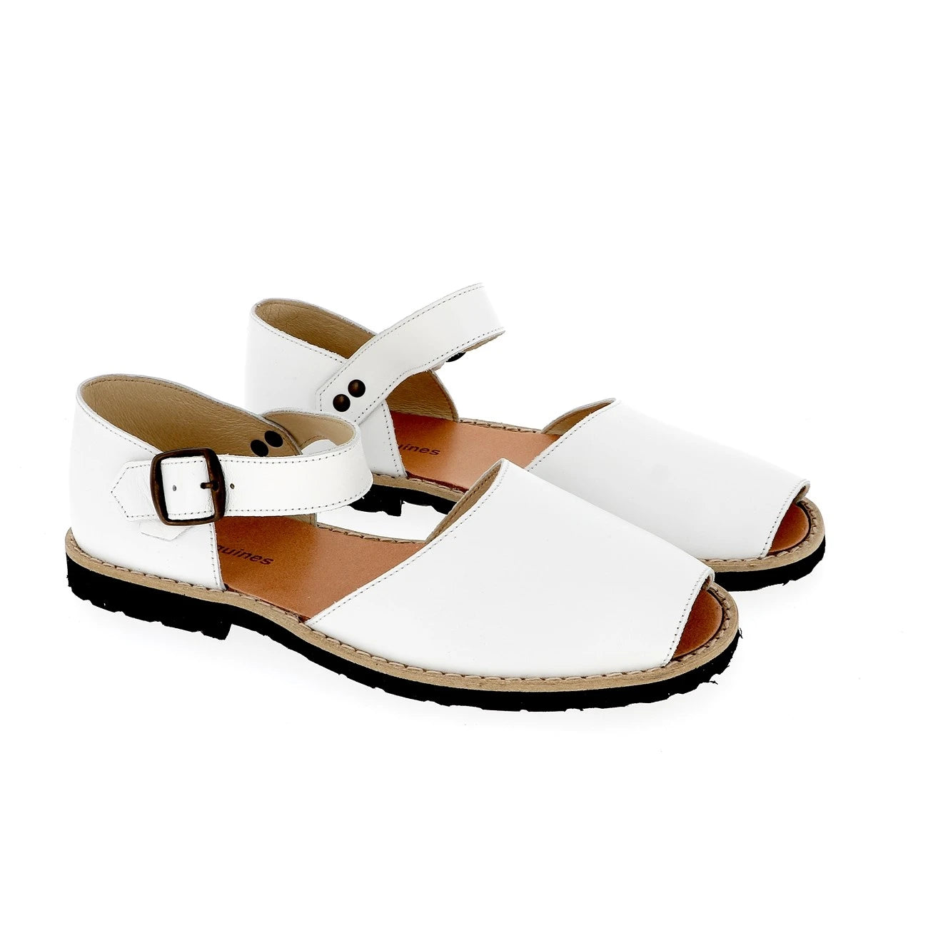 Frailera Boucle Cuir Blanco