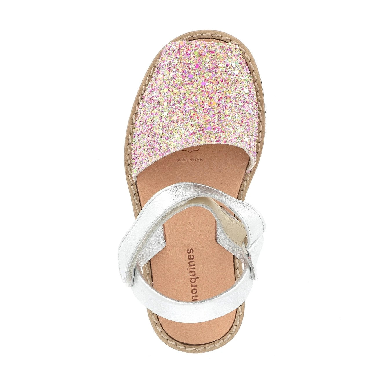 Avarca Velcro Purpurina Sunny Roses