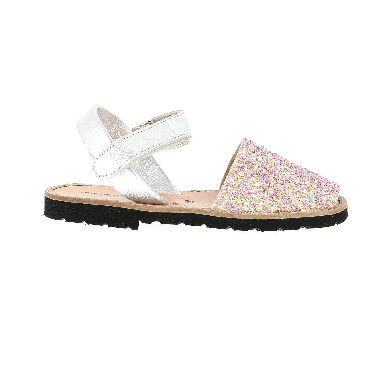 Avarca Velcro Purpurina Sunny Roses