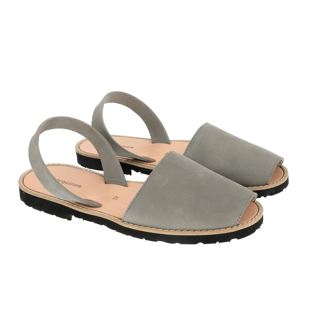 Avarca Nubuck Gris Oscuro Hombre