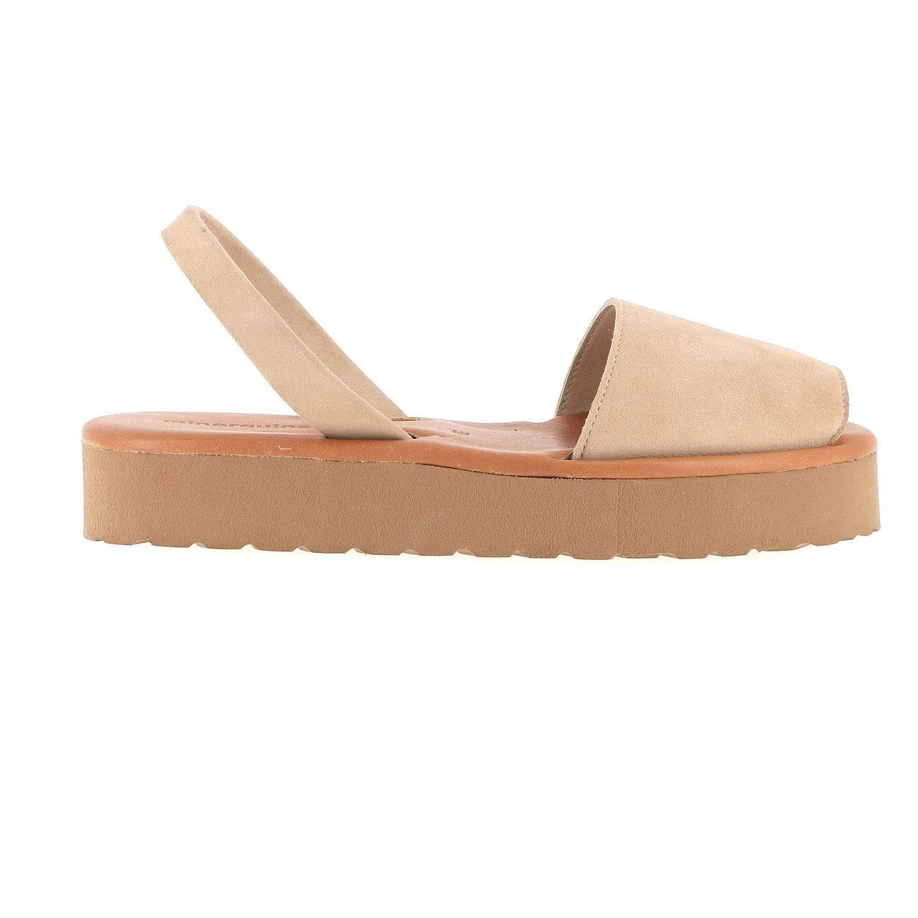 Avarca Platja Plateforme Daim Taupe