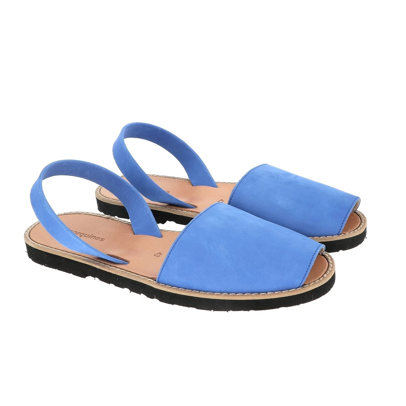 Avarca Nubuck Bleu Océan Homme