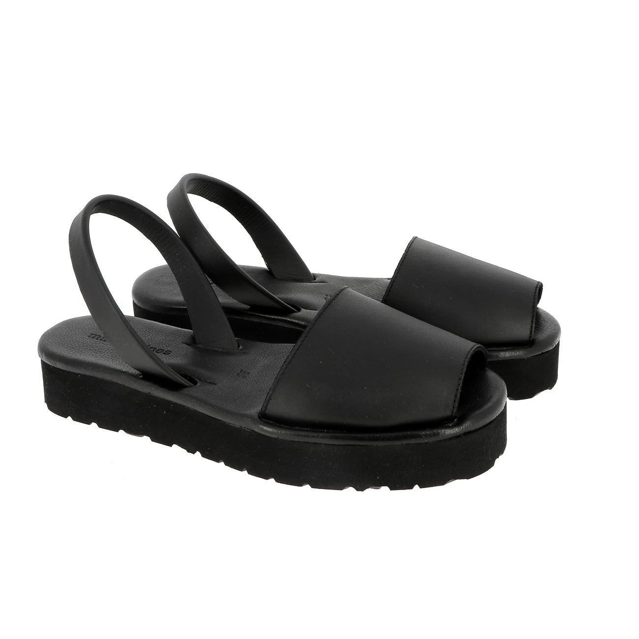 Avarca Platja Plateforme Cuir Negro (tout Negro)