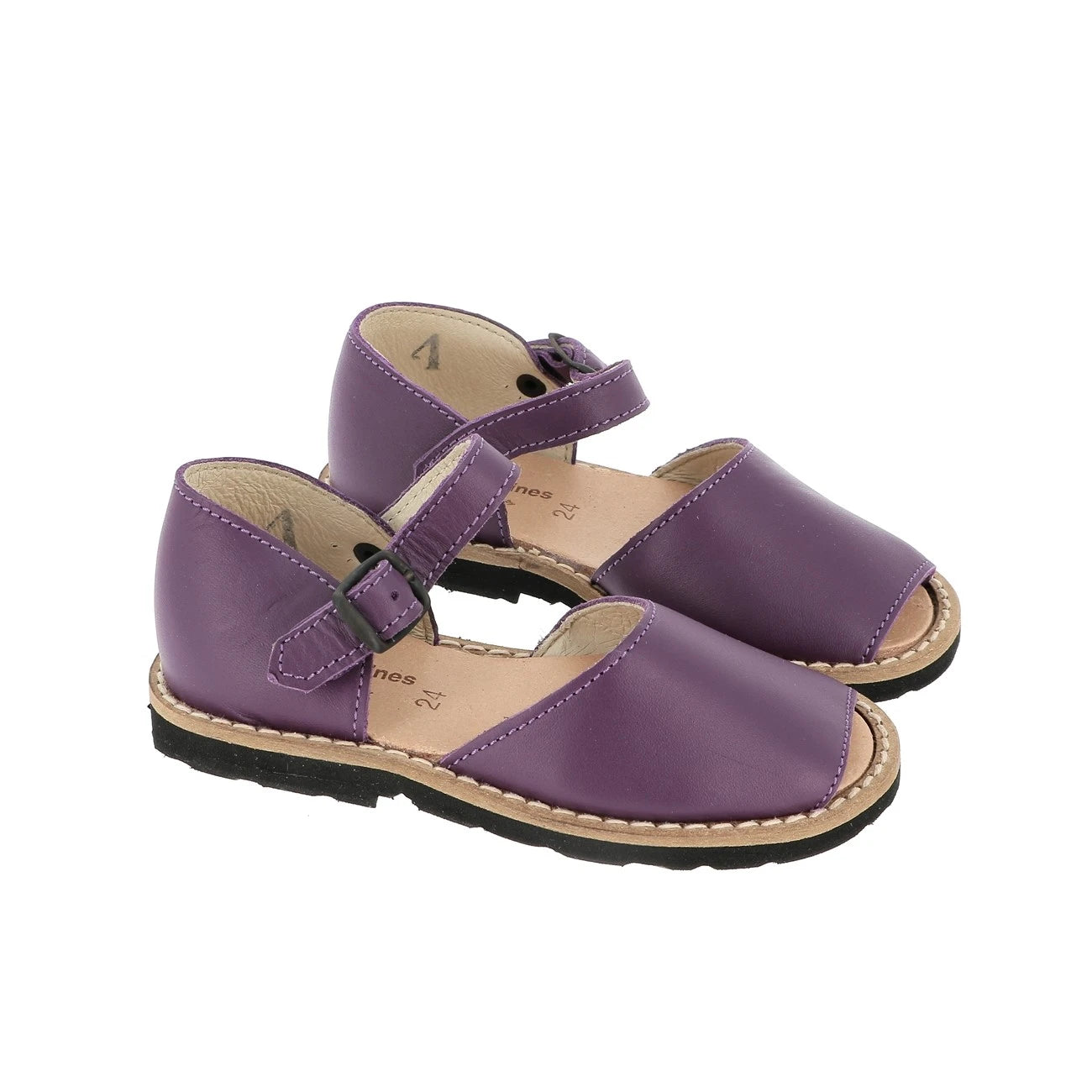Frailera Anillo Cuero Violeta