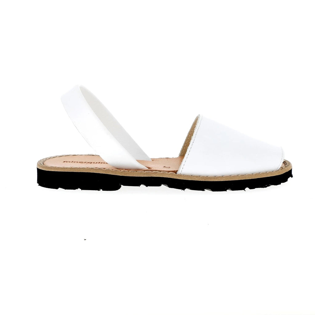 Avarca Cuero Blanco