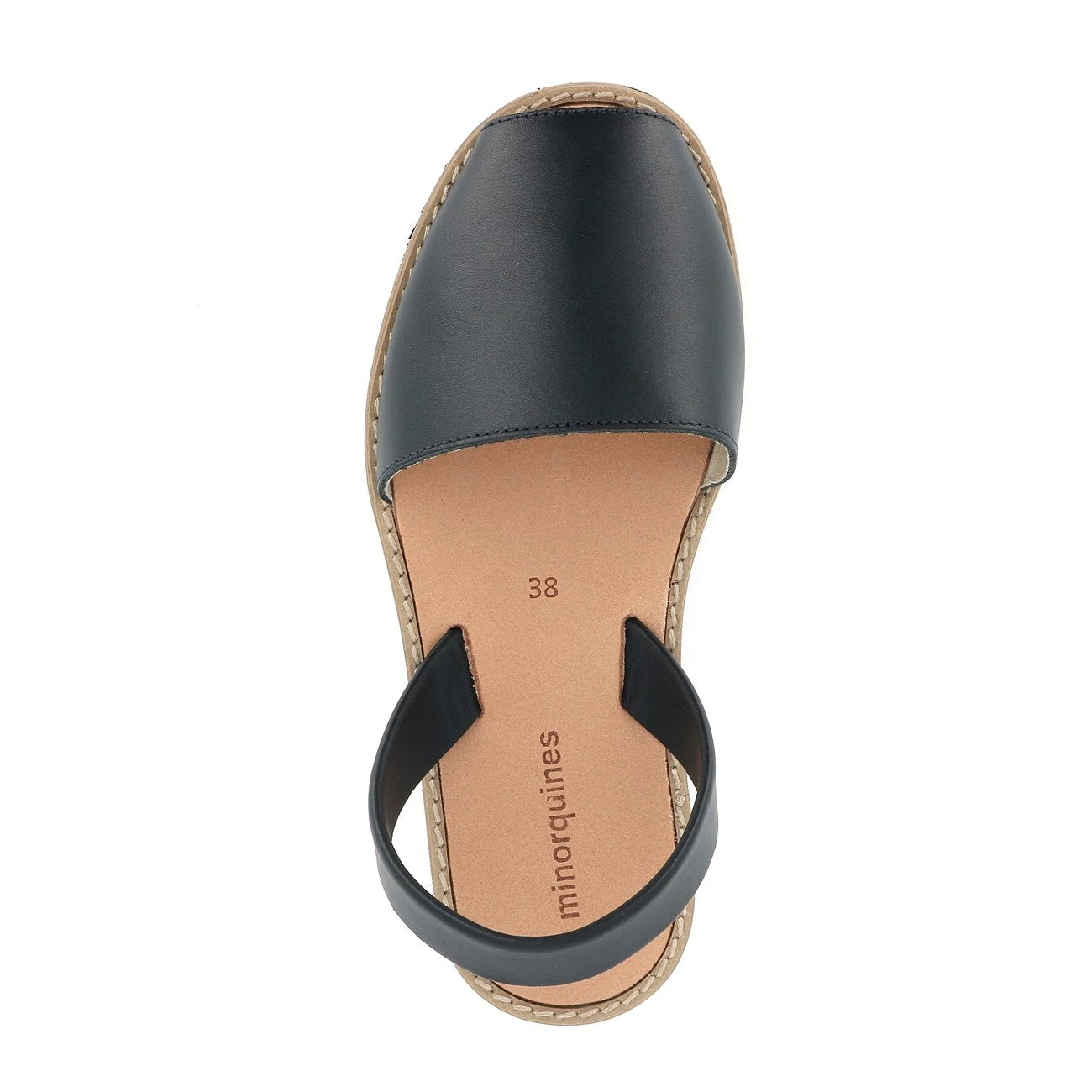 Avarca Cuir Azul Marinero