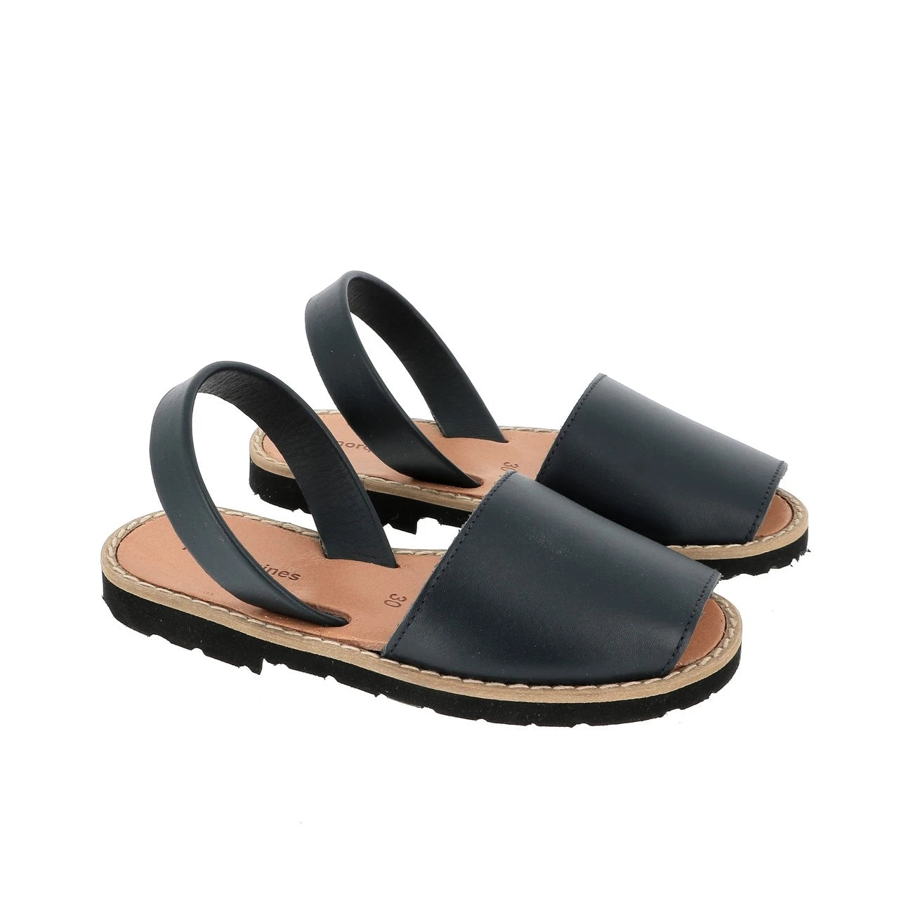 Avarca Cuir Azul Marinero