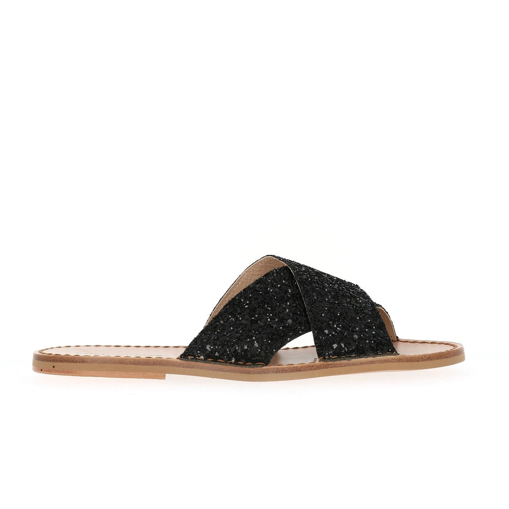 Avarca Neo Mule Lentejuelas Negro