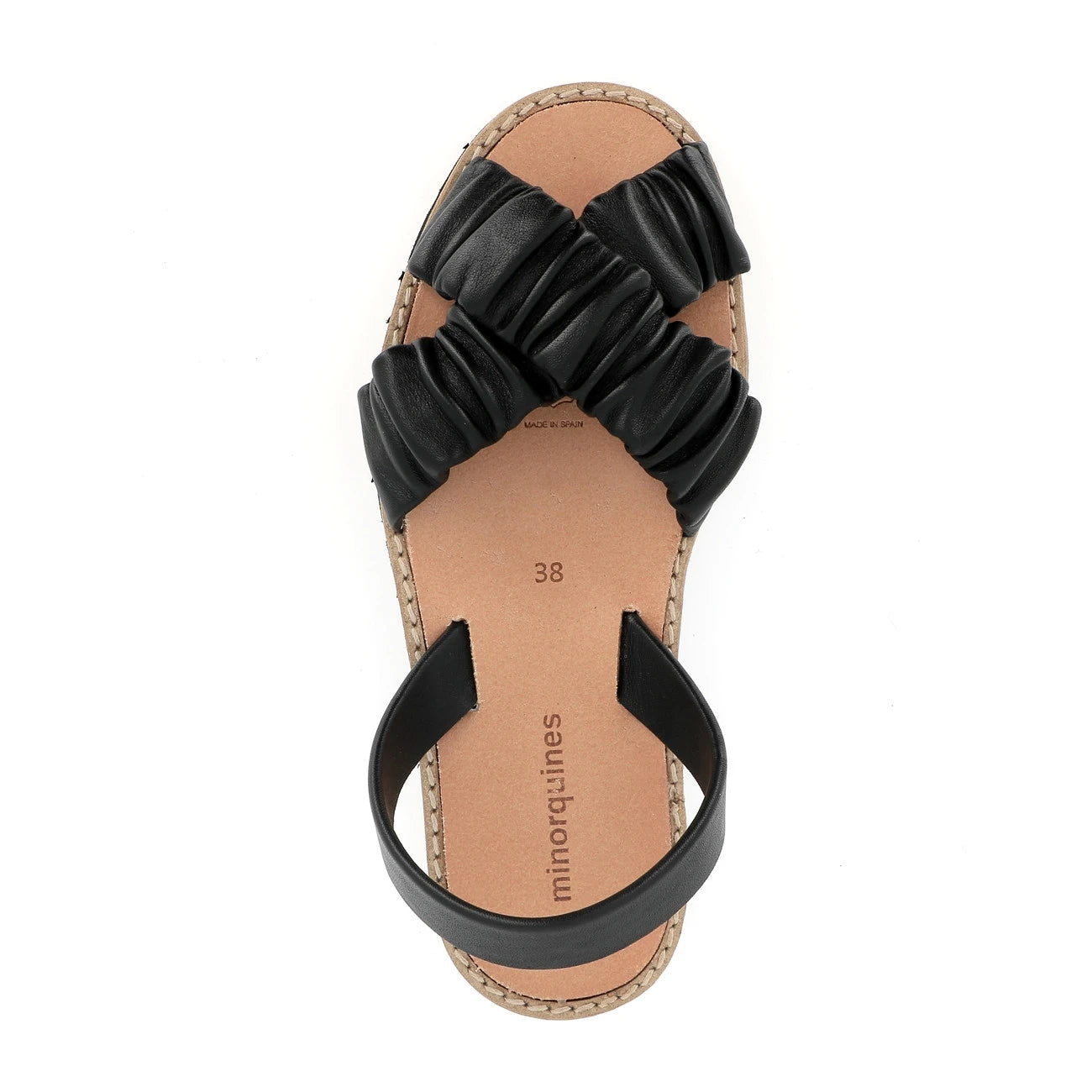 Avarca Illueca Cuir Negro