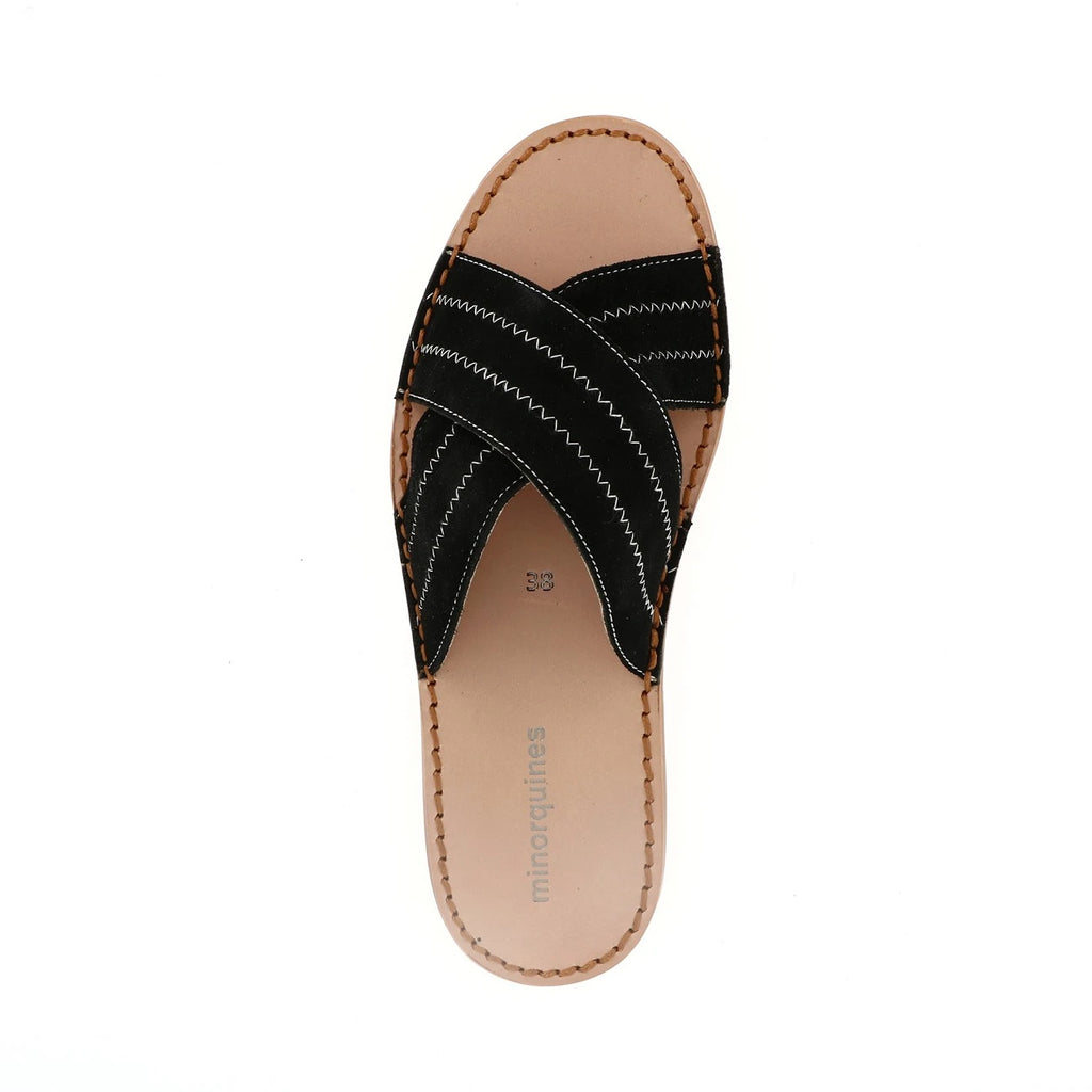 Avarca Neo Mule Terciopelo Negro