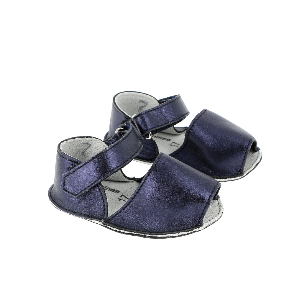Babero bebé metal azul