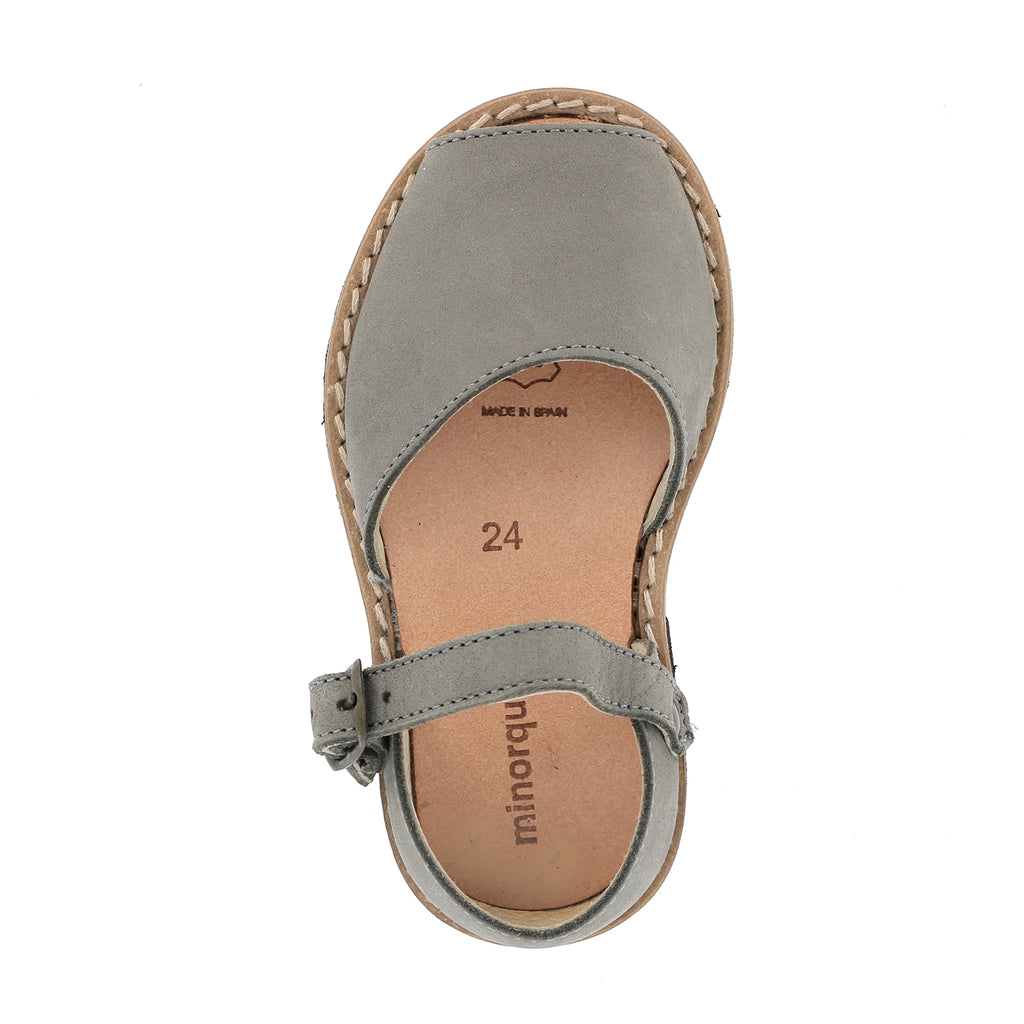 Frailera Boucle Nubuck Gris Oscuro